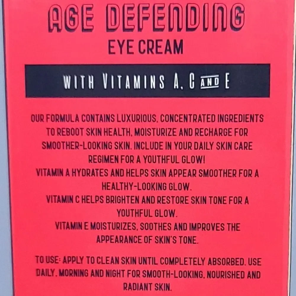 The Nobleman Men's Age Defending Eye Cream Vitamin A C E All Skin Types Skincare